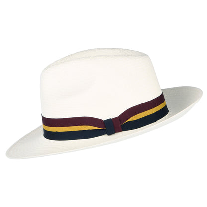 Sombrero Panamá Fedora Regimental de Failsworth - Decolorado