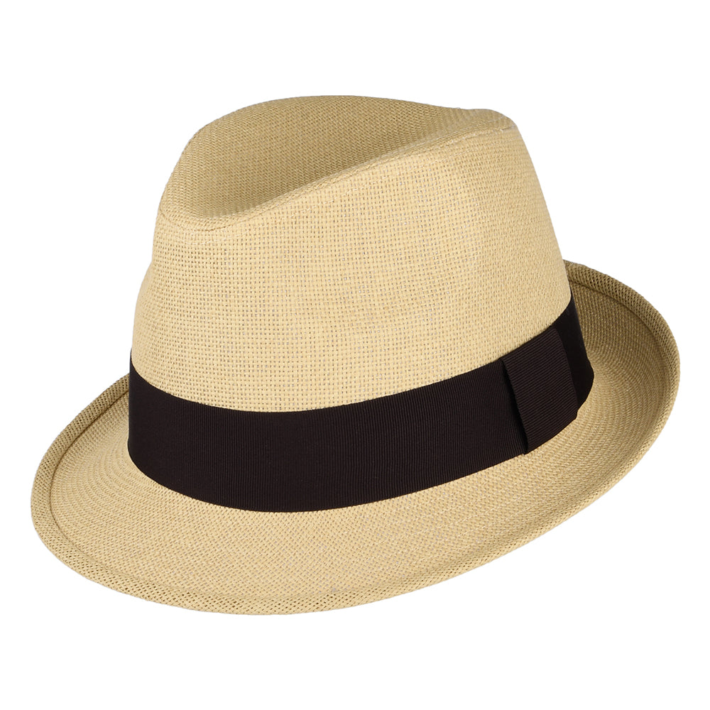 Sombrero Trilby de paja toyo de Failsworth - Beige Arena