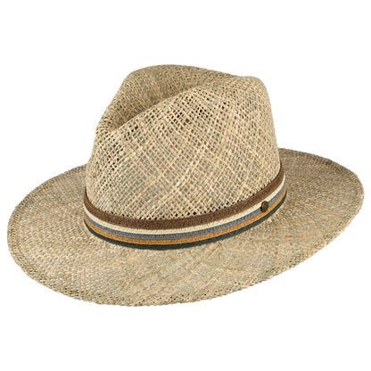 Sombrero Fedora Havana de paja de algas marinas de Failsworth - Natural