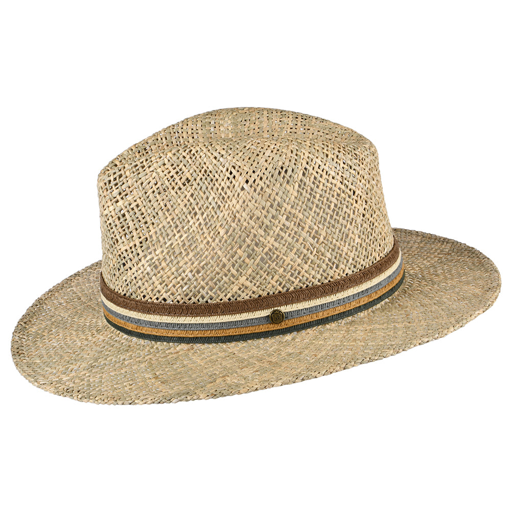 Sombrero Fedora Havana de paja de algas marinas de Failsworth - Natural