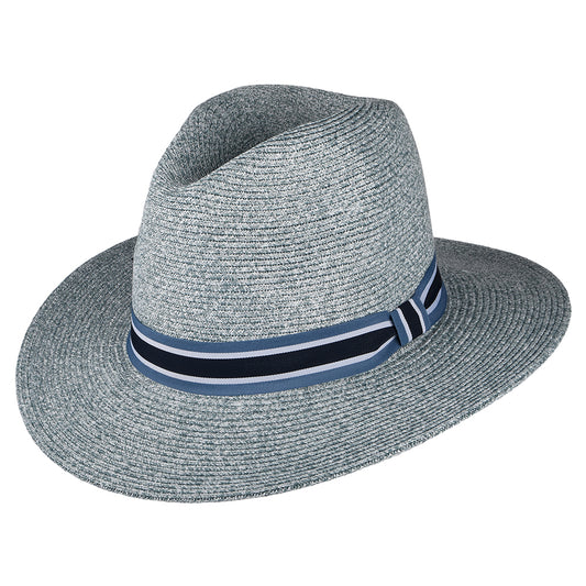 Sombrero Fedora Antigua de paja toyo de Failsworth - Azul