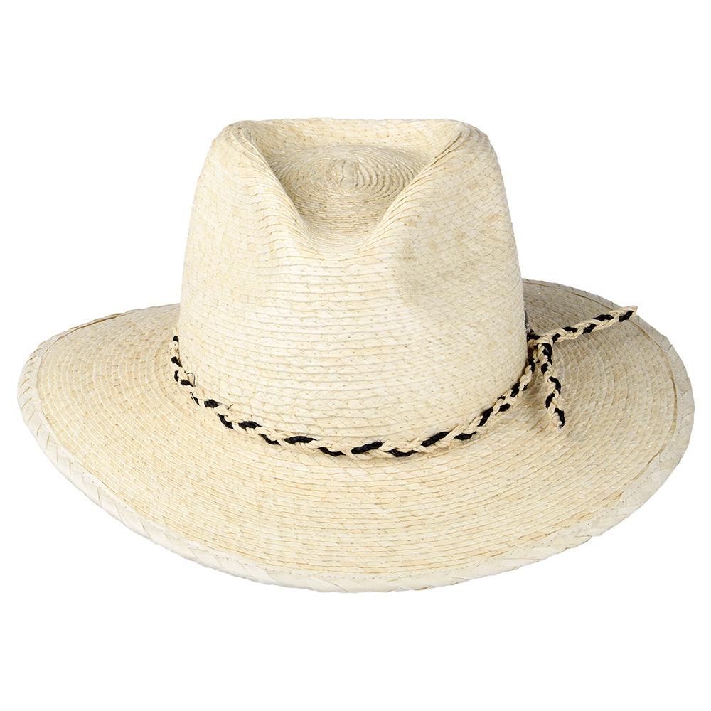 Sombrero Fedora Messer Western de paja de Brixton - Natural