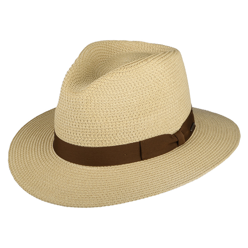 Sombrero Fedora Rio de paja toyo de Brixton - Natural