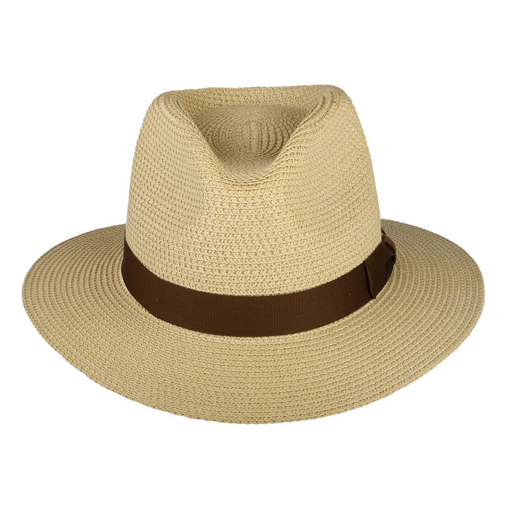 Sombrero Fedora Rio de paja toyo de Brixton - Natural