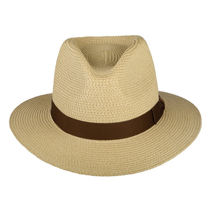 Sombrero Fedora Rio de paja toyo de Brixton - Natural