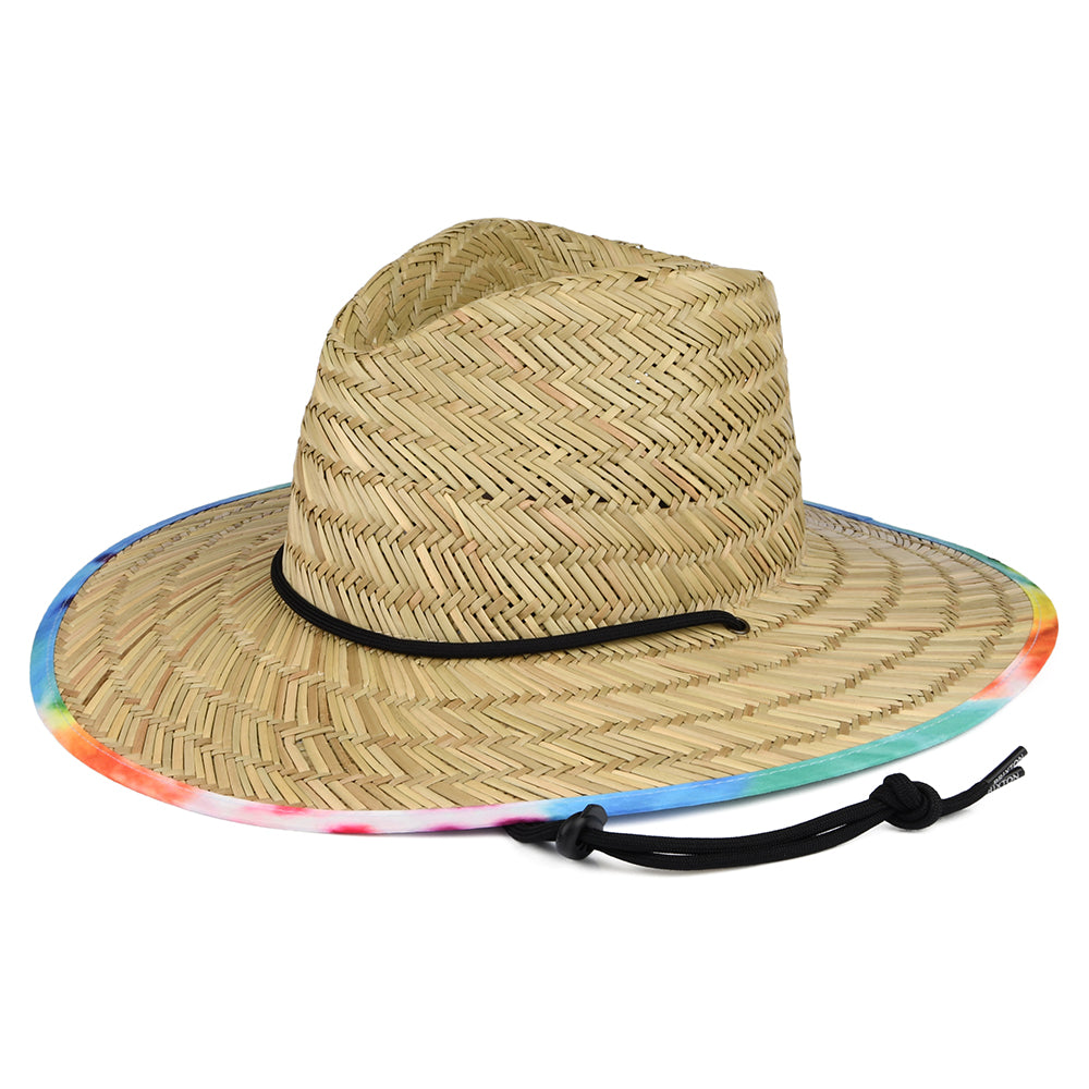 Sombrero de Guardacosta Messer de paja de Brixton - Beige Arena-Multi