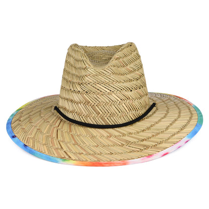 Sombrero de Guardacosta Messer de paja de Brixton - Beige Arena-Multi
