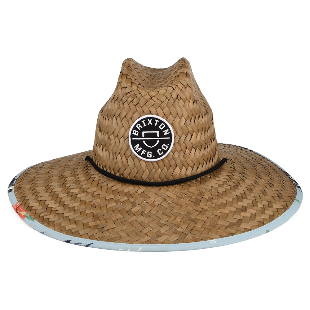 Sombrero de Guardacosta Crest de paja de Brixton - Cobrizo