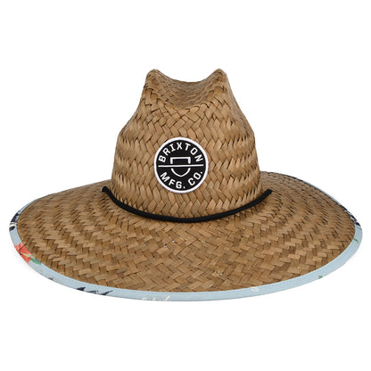 Sombrero de Guardacosta Crest de paja de Brixton - Cobrizo