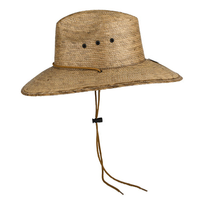 Sombrero de Guardacosta Mt. Momma de Palma trenzada de Dorfman Pacific - Tostado