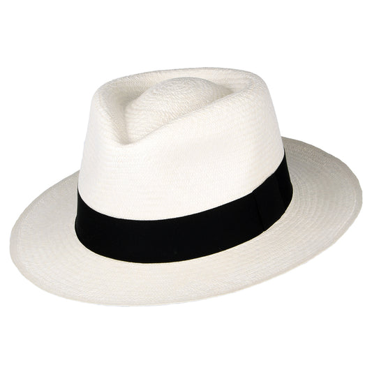 Sombrero Panamá Fedora C - Crown de Jaxon & James - Decolorado