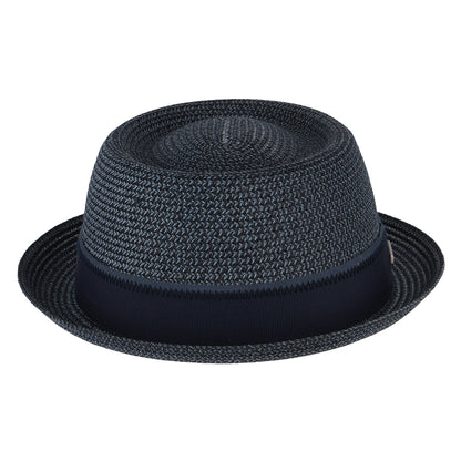 Sombrero Pork Pie de paja toyo de Stetson - Azul