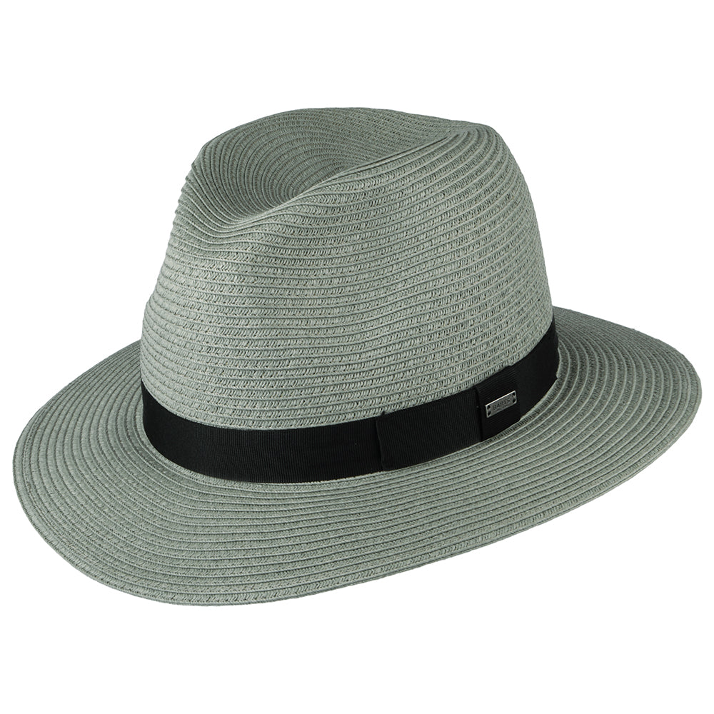 Sombrero Fedora Aveloz de paja toyo de Barts - Salvia