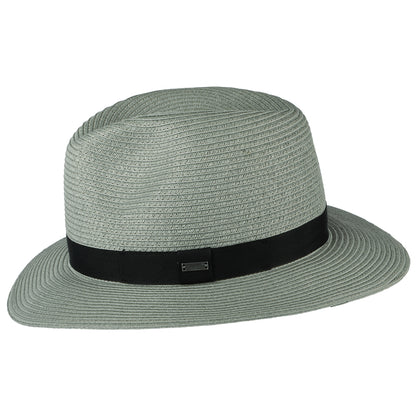 Sombrero Fedora Aveloz de paja toyo de Barts - Salvia
