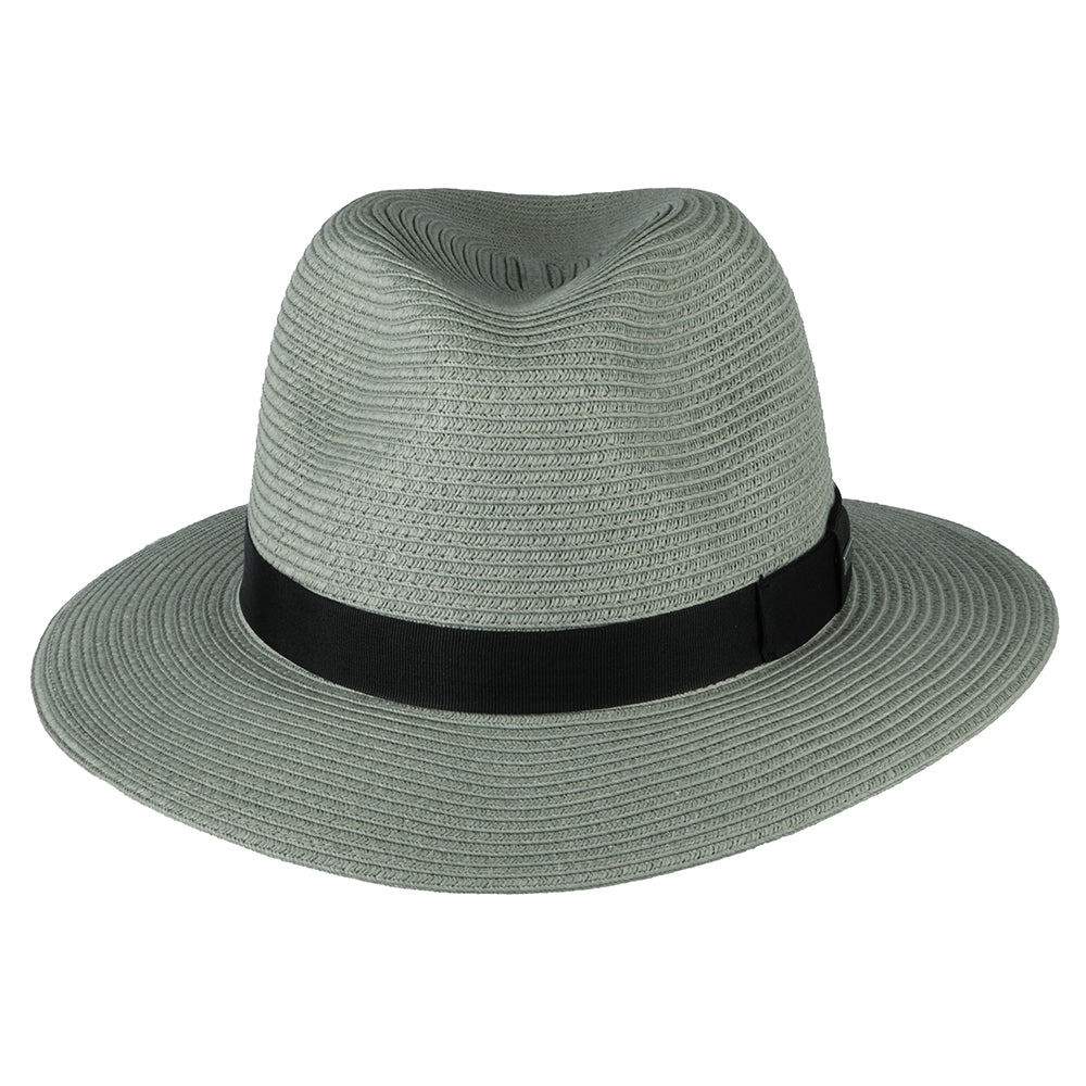 Sombrero Fedora Aveloz de paja toyo de Barts - Salvia