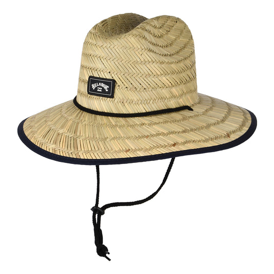 Sombrero de Guardacosta Tides Print de seagrass straw de Billabong - Natural-Azul Marino