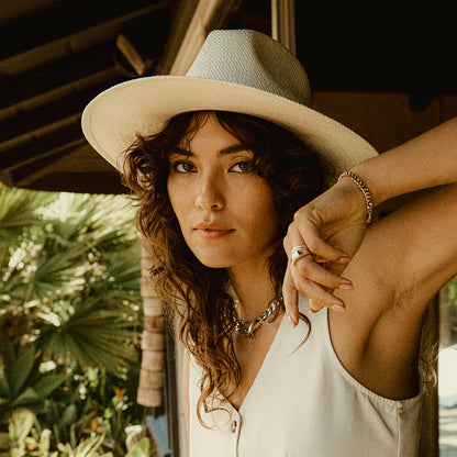 Sombrero Cowboy Cohen de paja toyo de Brixton - Natural