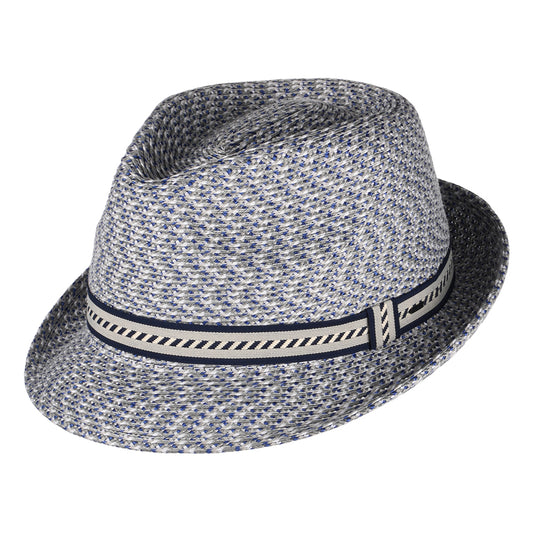 Sombrero Trilby Mannes de Bailey - Azul Marino-Crema