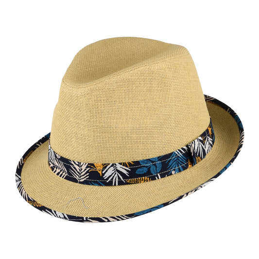 Sombrero Trilby Malibu de paja toyo de Failsworth - Natural