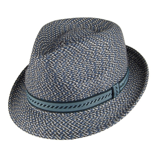Sombrero Trilby Mannes de Bailey - Azul Marino y Mezcla de tonalidades