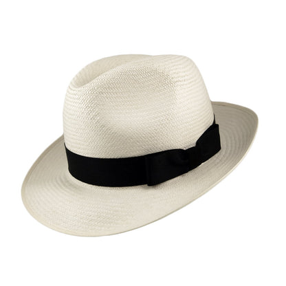 Sombrero Fedora Panamá Excellent con cinta decorativa negra de Olney