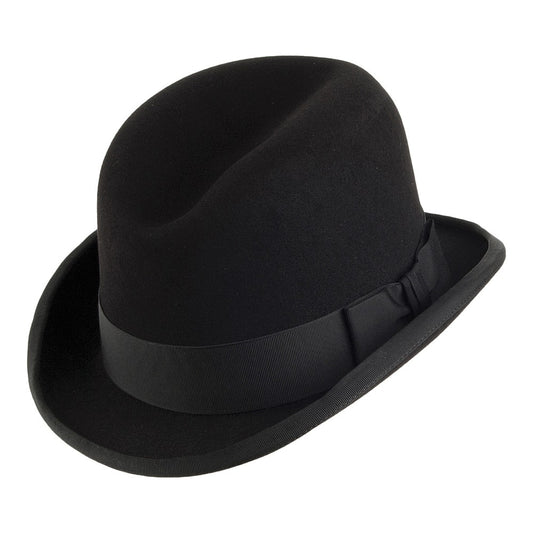 Sombrero Homburg de fieltro de piel de Christys - Negro