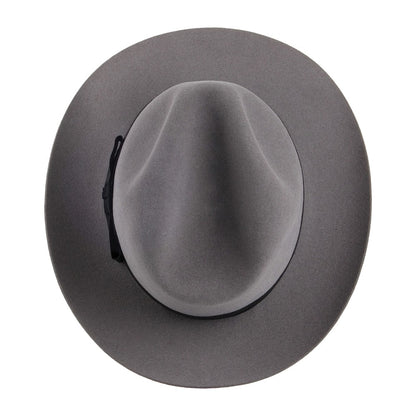 Sombrero Fedora Knightsbridge de fieltro de piel de Christys - Gris Claro