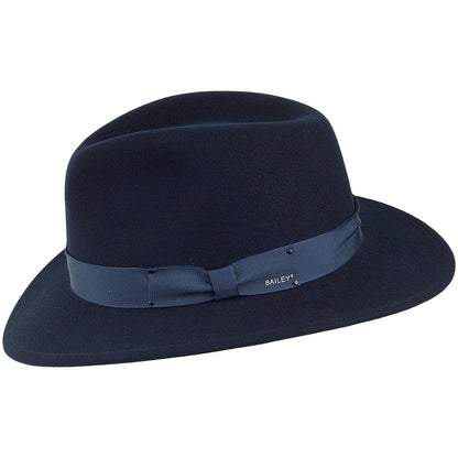 Sombrero Fedora flexible Curtis II de Bailey - Azul Marino
