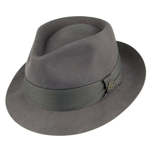 Sombrero Fedora Griffin de fieltro de lana de Goorin Brothers - Gris