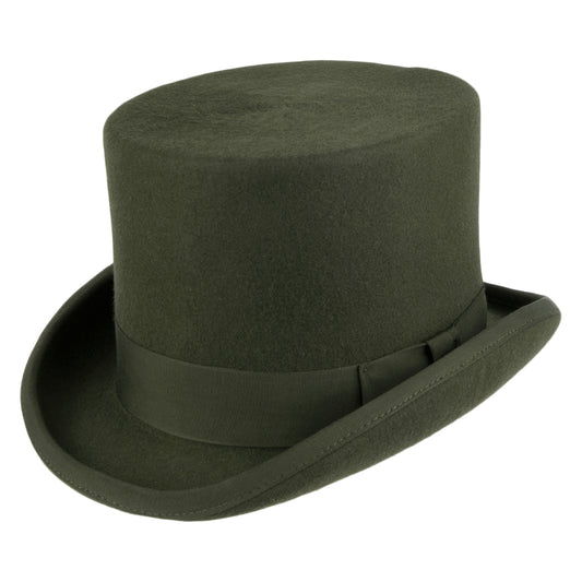 Sombrero de copa de fieltro de lana de Denton - Bosque