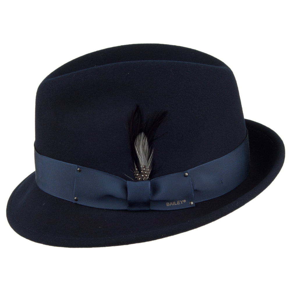 Sombrero Trilby Tino II plegable de Bailey - Azul Marino