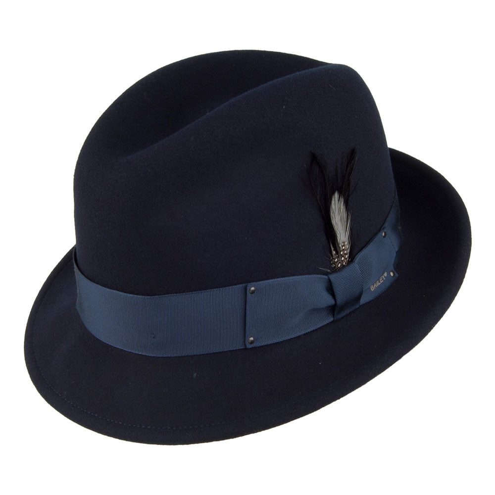 Sombrero Trilby Tino II plegable de Bailey - Azul Marino