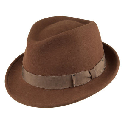 Sombrero Trilby Wynn flexible de Bailey - Ladrillo