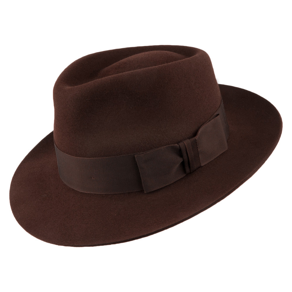 Sombrero Fedora Casablanca de Christys - Marrón