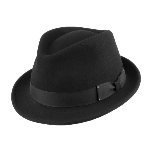 Sombrero Trilby Wynn flexible de Bailey - Negro