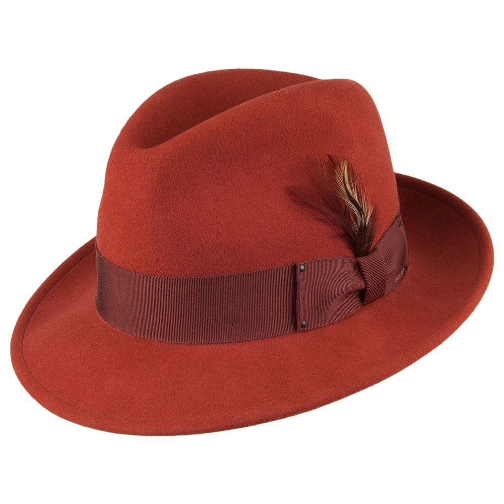 Sombrero Fedora Blixen de Bailey - Ladrillo