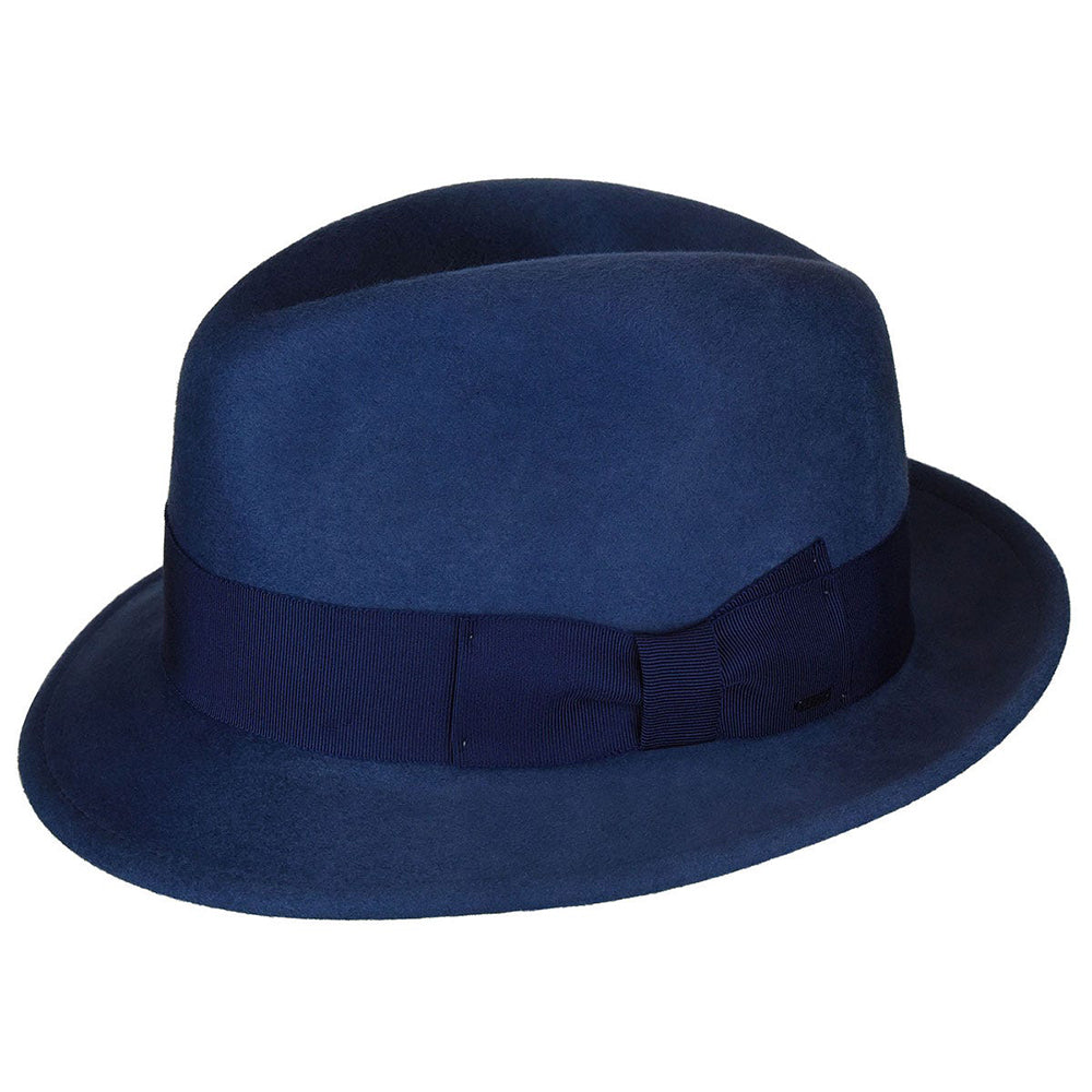 Sombrero Trilby The Riff de fieltro de lana de Bailey - Azul