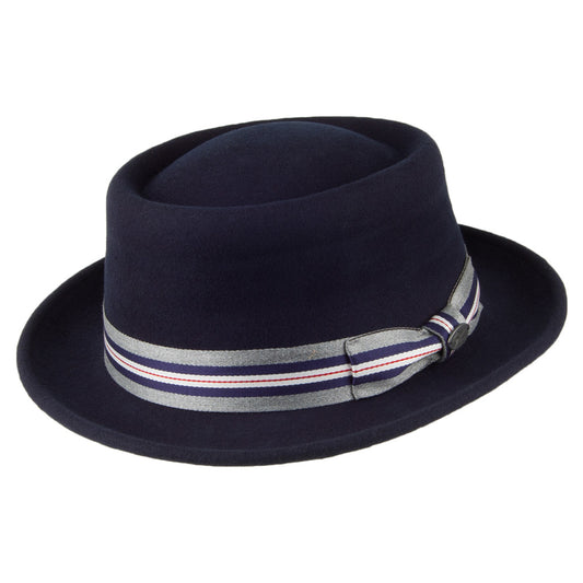 Sombrero Pork Pie Klaxon de Bailey - Azul Marino