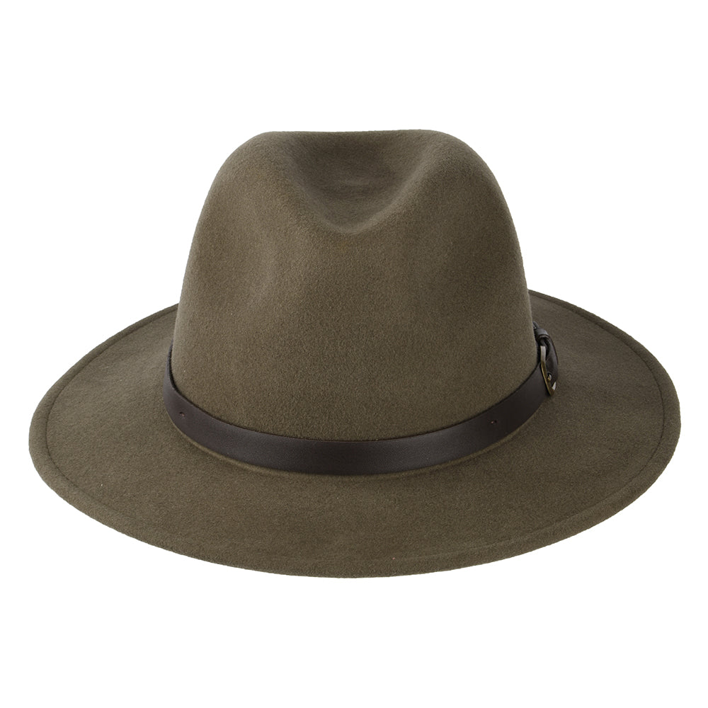 Sombrero Fedora Adventurer impermeable de Failsworth - Verde Oliva