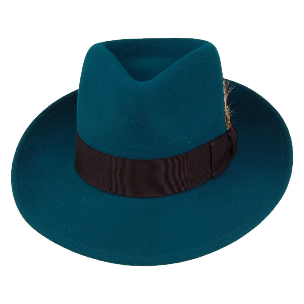 Sombrero Fedora 7002 plegable de Bailey - Verde Azulado