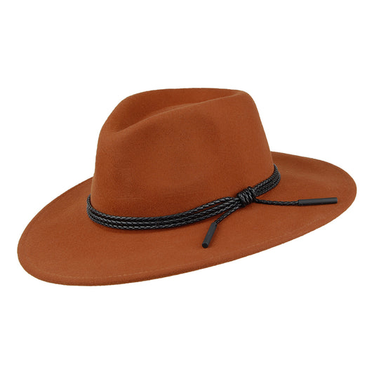Sombrero Outback Piston de fieltro de lana de Bailey - Caramelo