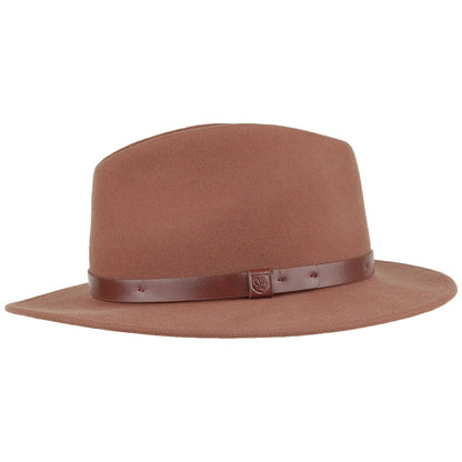 Sombrero Fedora Messer de Brixton - Marrón