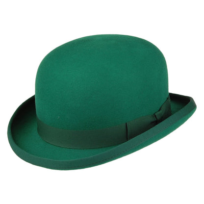 Sombrero bombín de fieltro de lana de Denton - Verde Esmeralda