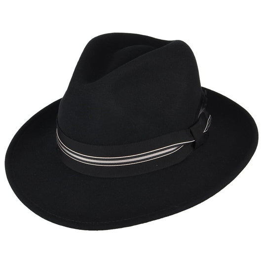 Sombrero Fedora Marack de LiteFelt de Bailey - Negro