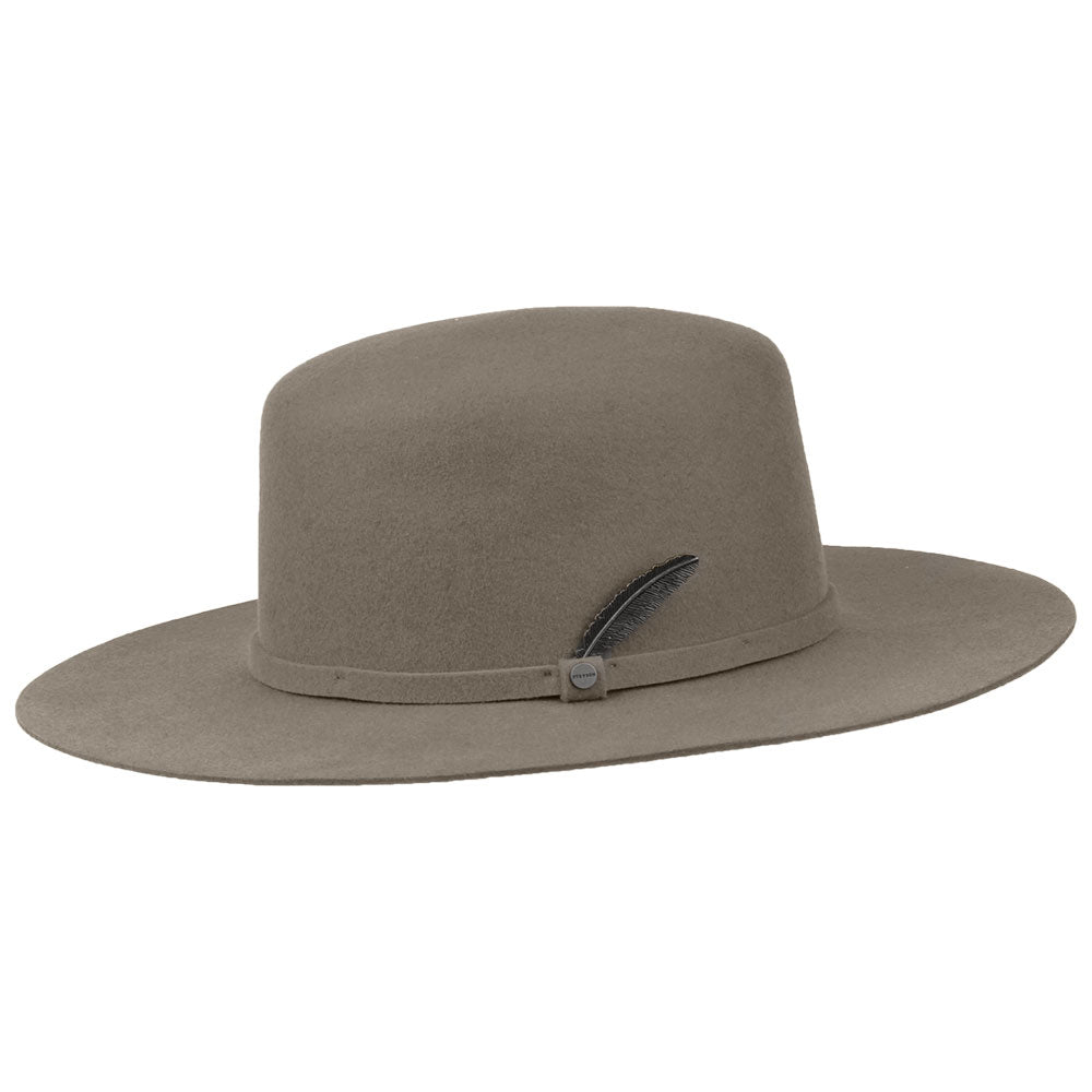 Sombrero Western Corona abierta de fieltro de lana de Stetson - Marrón