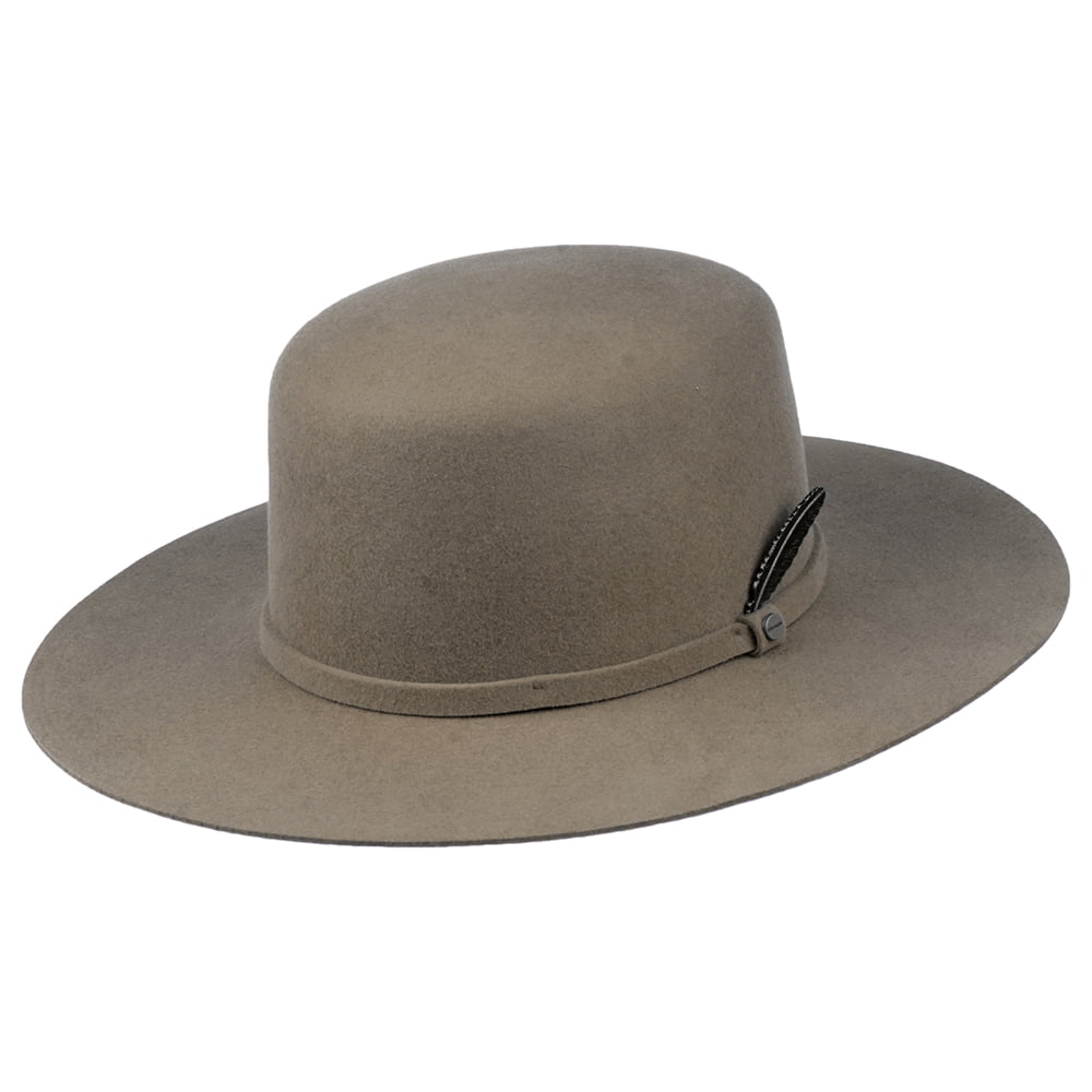 Sombrero Western Corona abierta de fieltro de lana de Stetson - Marrón
