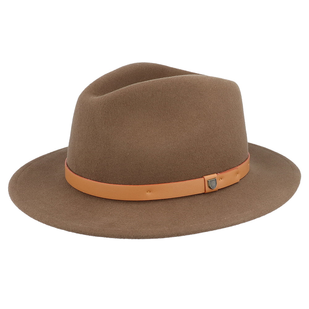 Sombrero Fedora Messer de fieltro de lana de Brixton - Tofe