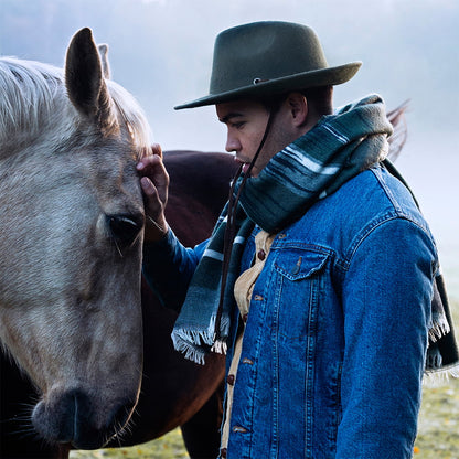 Sombrero Outback Benver de fieltro de lana de Barts - Verde Oliva