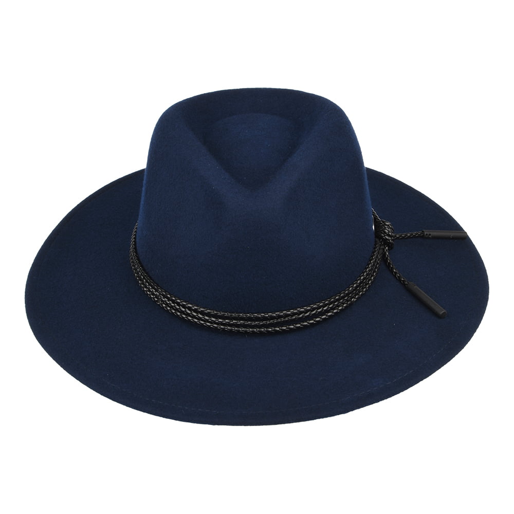 Sombrero Outback Piston de fieltro de lana de Bailey - Azul Marino