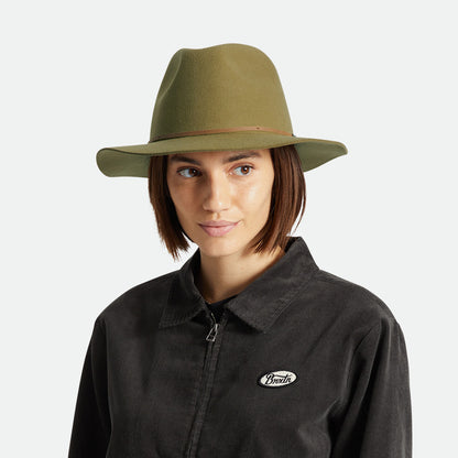 Sombrero Fedora Wesley de fieltro de lana de Brixton - Bronce